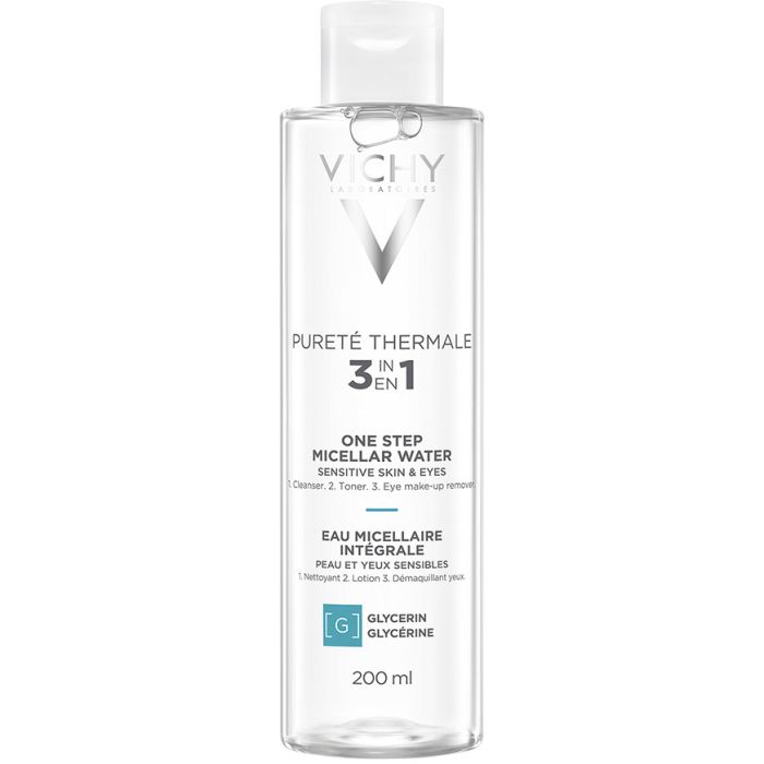 Вода Vichy Purete Thermale міцелярна для чутливої шкіри обличчя і очей 200 мл