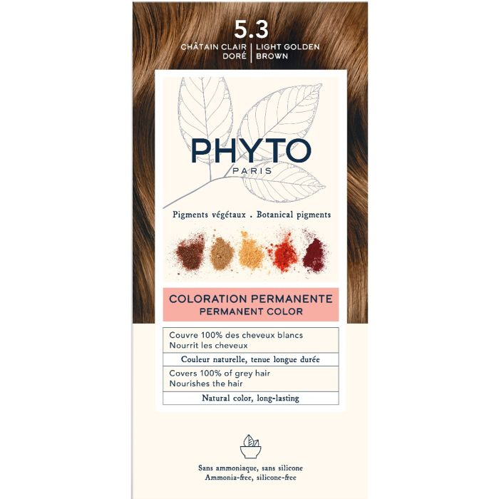 Крем-фарба для волосся Phytocolor Тон 5.3 (світлий шатен каштановий)