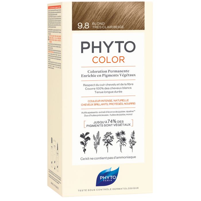 Крем-фарба для волосся Phytocolor Тон 9.8 (бежевий блондин)