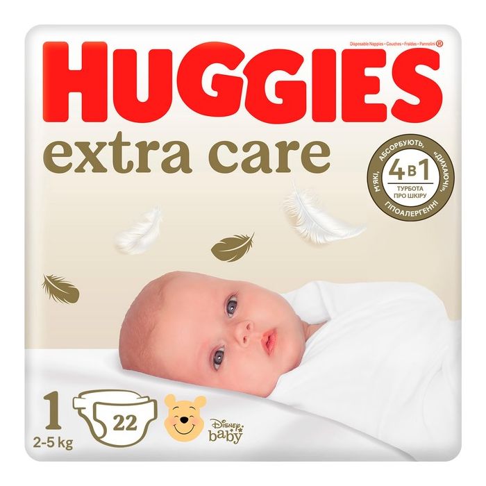 Підгузки Huggies Extra Care 1 (2-5 кг) №22