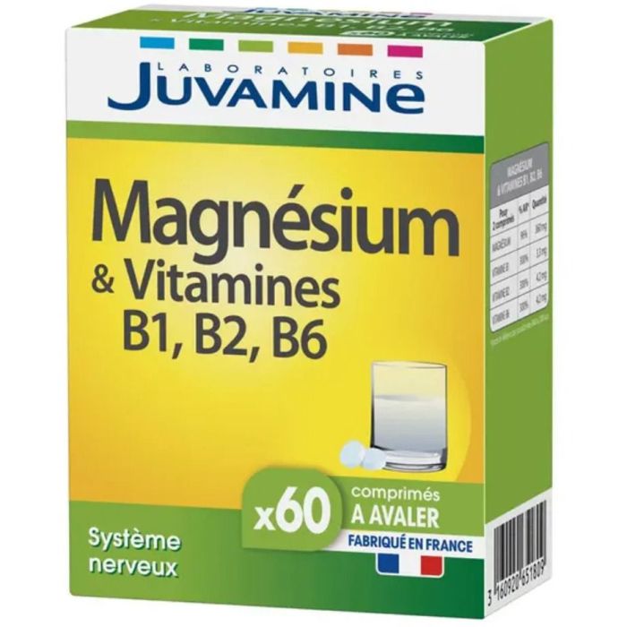 Juvamine (Жувамін) Магній + Вітаміни В1, В2, В6 таблетки №60