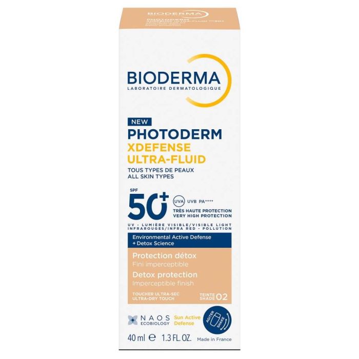 Ультрафлюид Bioderma (Биодерма) Photoderm XDefense SPF50+ тон 02 40 мл