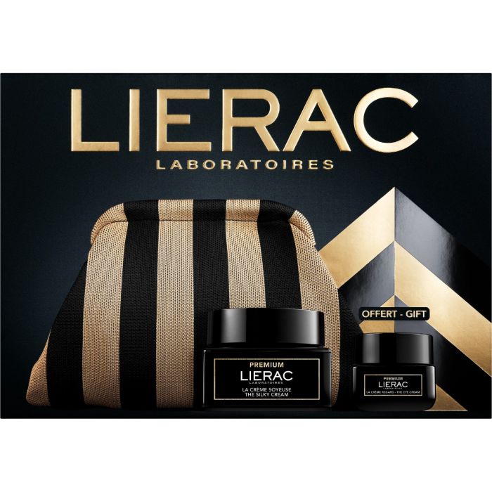 Набір Lierac (Лієрак) Premium (Крем шовковистий 50 мл + Крем для контуру очей 20 мл + косметичка)
