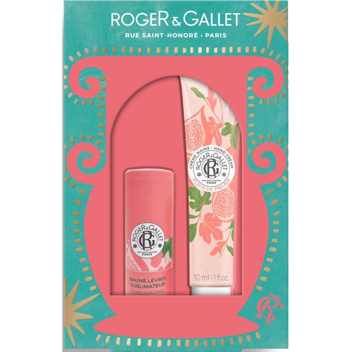 Набір Roger&Gallet (Роже&Галлє) Квітка інжиру (Бальзам для губ 3,5 г + Крем для рук 30 мл)