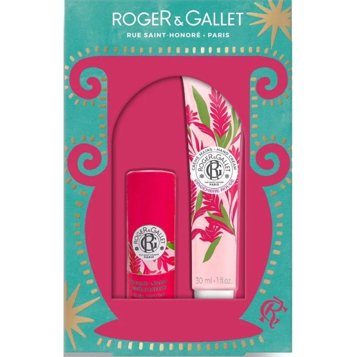 Набір Roger&Gallet (Роже&Галлє) Червоний імбир (Бальзам для губ 3,5 г + Крем для рук 30 мл)