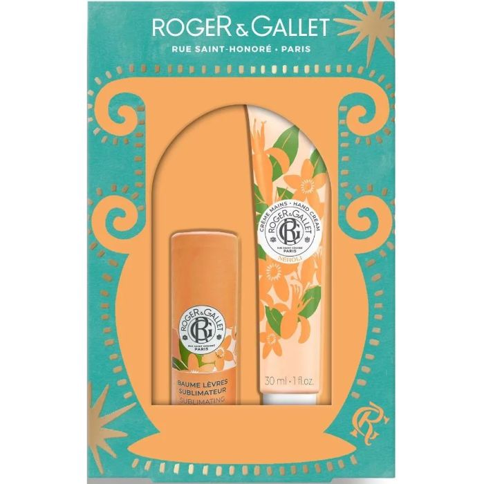 Набор Roger&Gallet (Роже&Галье) Нероли (Бальзам для губ 3,5 г+Крем для рук 30 мл)