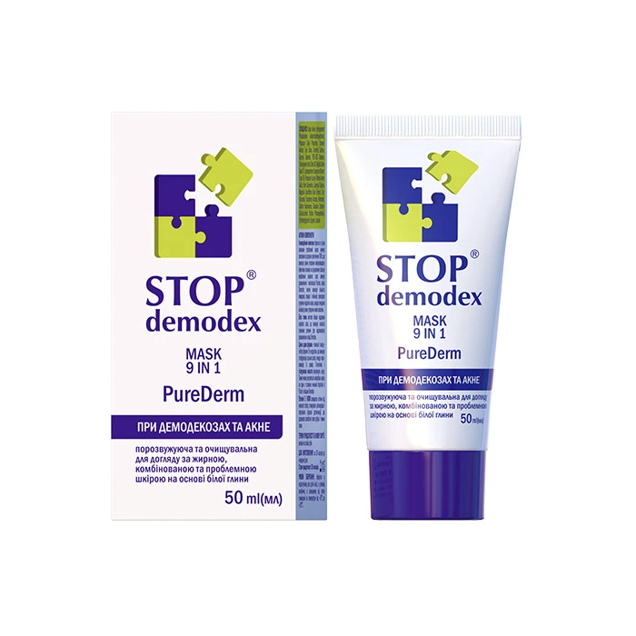 Маска для обличчя Stop Demodex Pure Derm 9 1, 50 мл