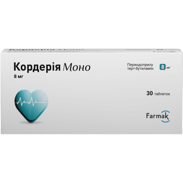 Кордерія Моно 8 мг таблетки №30 - фото №1 Кордерія Моно 8 мг таблетки №30