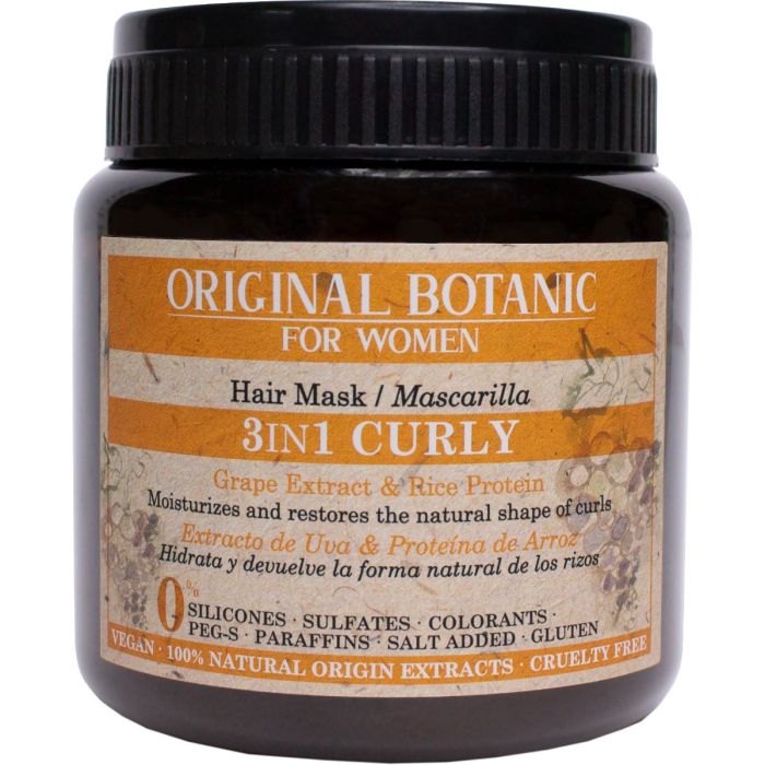 Маска Original Botanic (Оріджінал Ботанік) Curly для кучерявого волосся 3в1 жіноча 250 мл