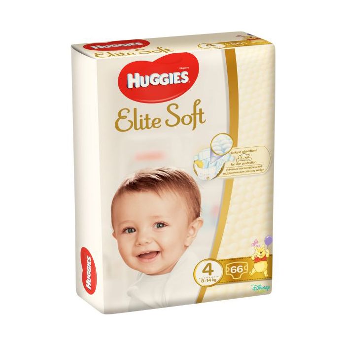 Підгузки Huggies Elite Soft р.4 (8-14 кг) 66 шт