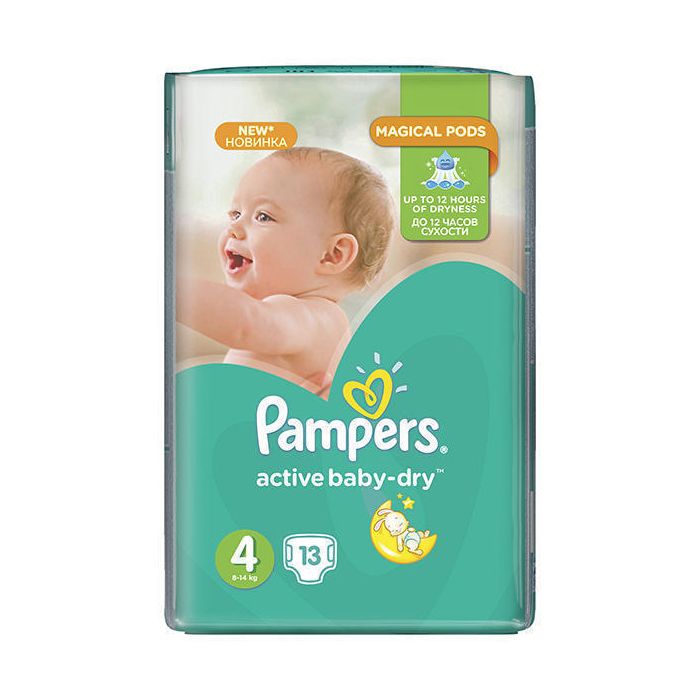 Підгузки Pampers Active Baby Maxi р.4 (7-14 кг) 13 шт