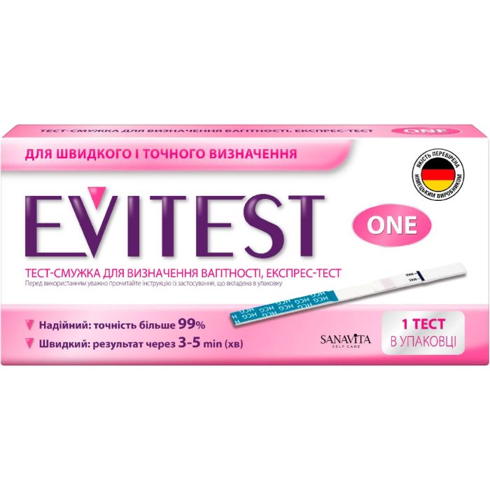 Тест для визначення вагітності Evitest One №1