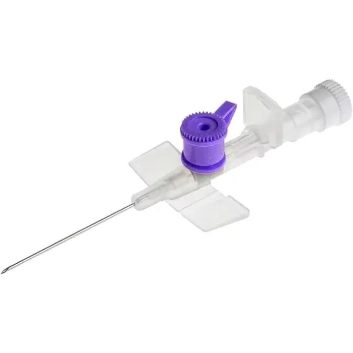 Канюля Medicare внутривенная с крылышками и клапаном 26G №1