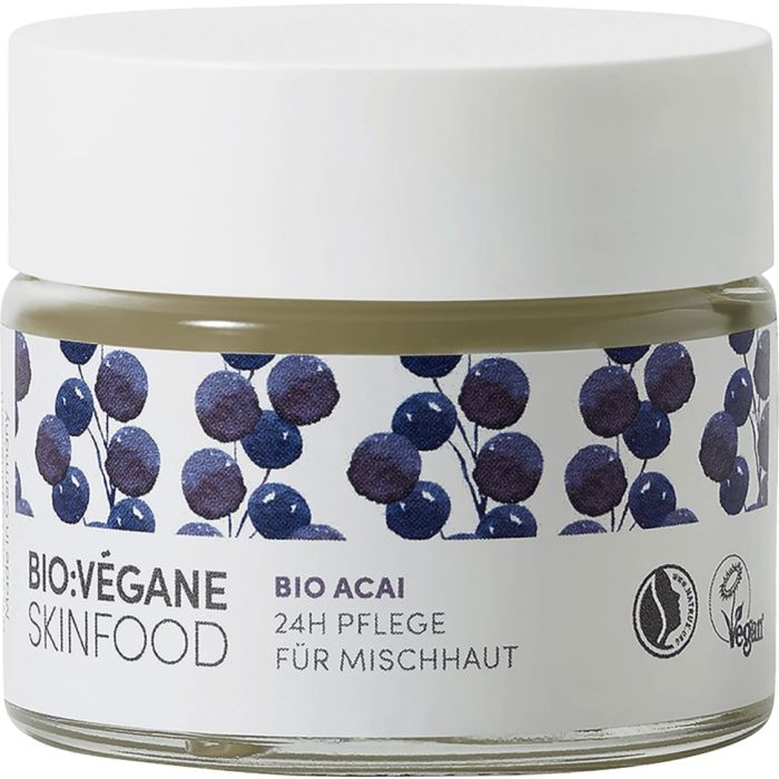 Крем Bio:Vegane (Біо Веган) догляд 24 години Органічні ягоди асаї для комбіновоної шкіри обличчя 50 мл