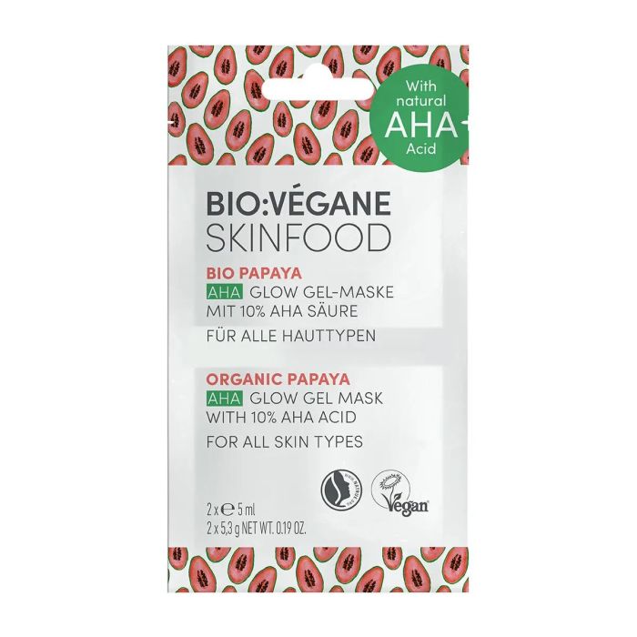 Маска-пілінг Bio:Vegane (Біо Веган) гелева з АНА кислотами Органічна папая 10 мл