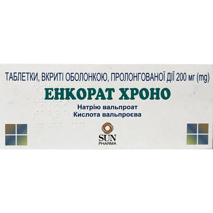 Енкорат хроно табл., в/о киш-розч., пролонг. 200 мг №30