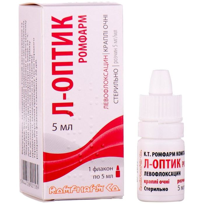 Л-Оптик Ромфарм капли глазные раствор 5 мг/мл флакон 5 мл