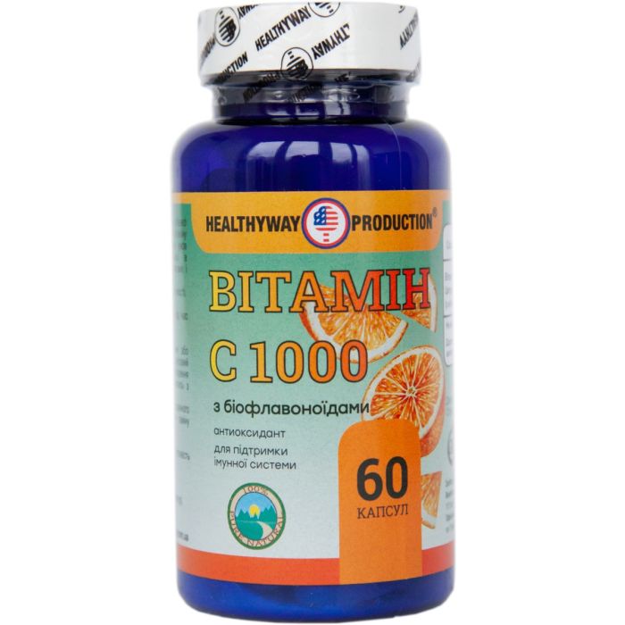 Healthyway Production Витамин C 1000 мг с биофлавоноидами капсулы №60