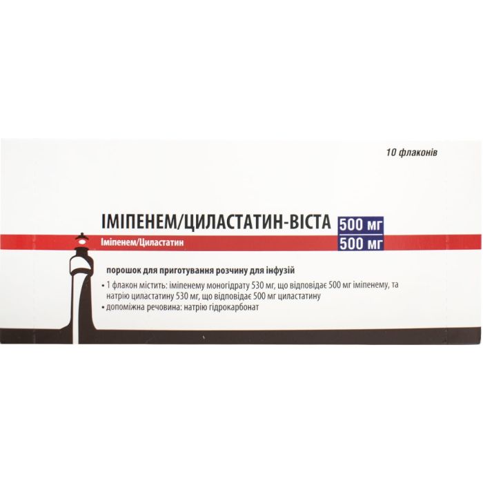 Имипенем/Циластатин-Виста 500/500 порошок №10