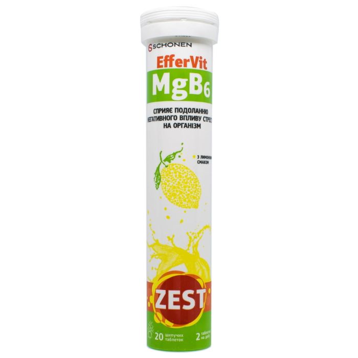 Вітаміни Zest EfferVit MgB6 таблетки №20