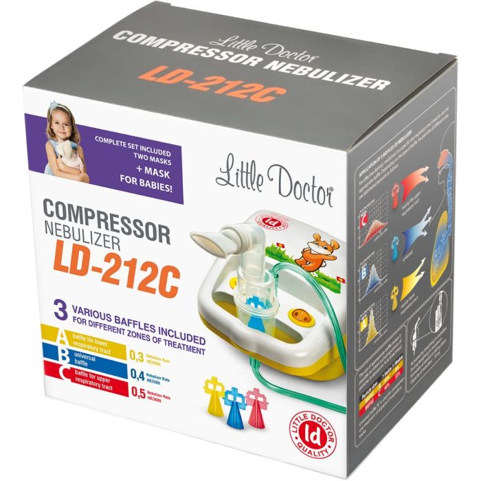 Ингалятор компрессорный Little Doctor (Литл Доктор) LD-212C желтый