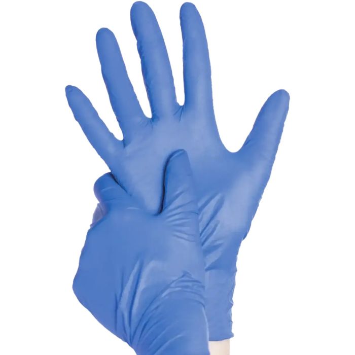 Рукавички нітрилові Blue Basic Plus неопудрені нестерильні, р.S, 1 пара