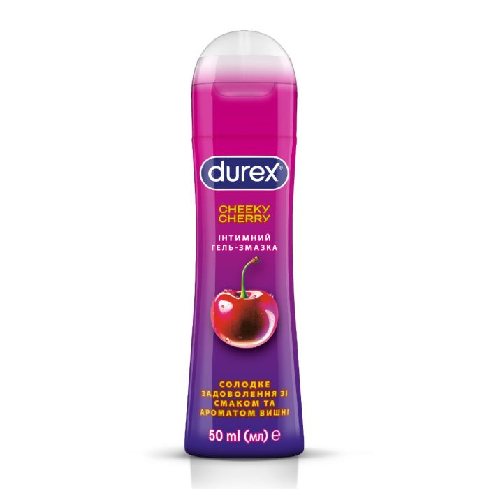 Інтимний гель-змазка DUREX Cheeky Cherry зі смаком та ароматом вишні (лубрикант), 50 мл