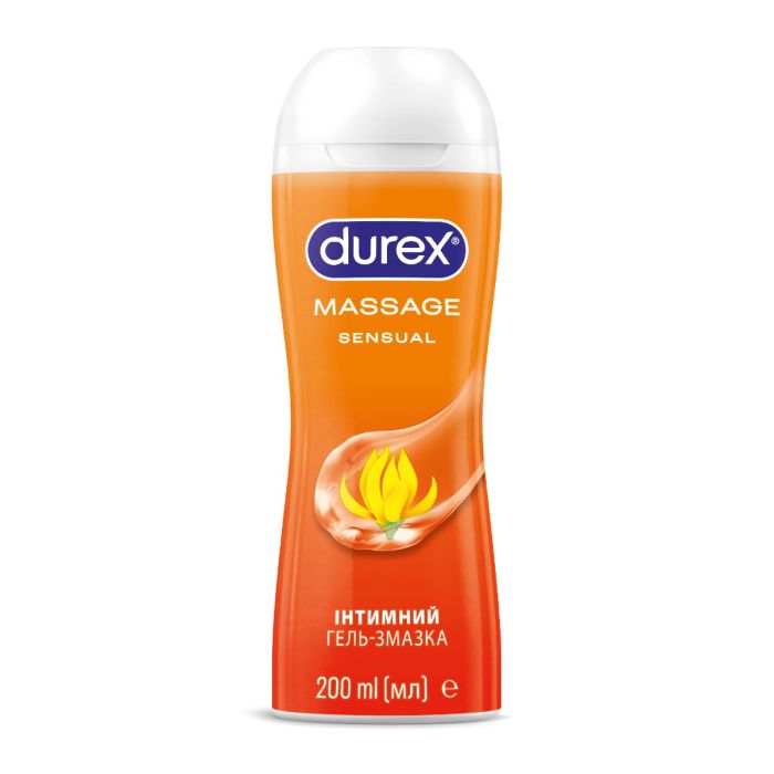 Інтимний гель-змазка DUREX Massage Sensual (з Іланг Ілангом), 200 мл (лубрикант)