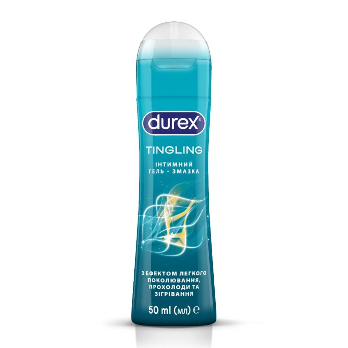 Интимный гель-смазка DUREX Tingling с эффектом легкого покалывания, прохлады и согревания (лубрикант), 50 мл
