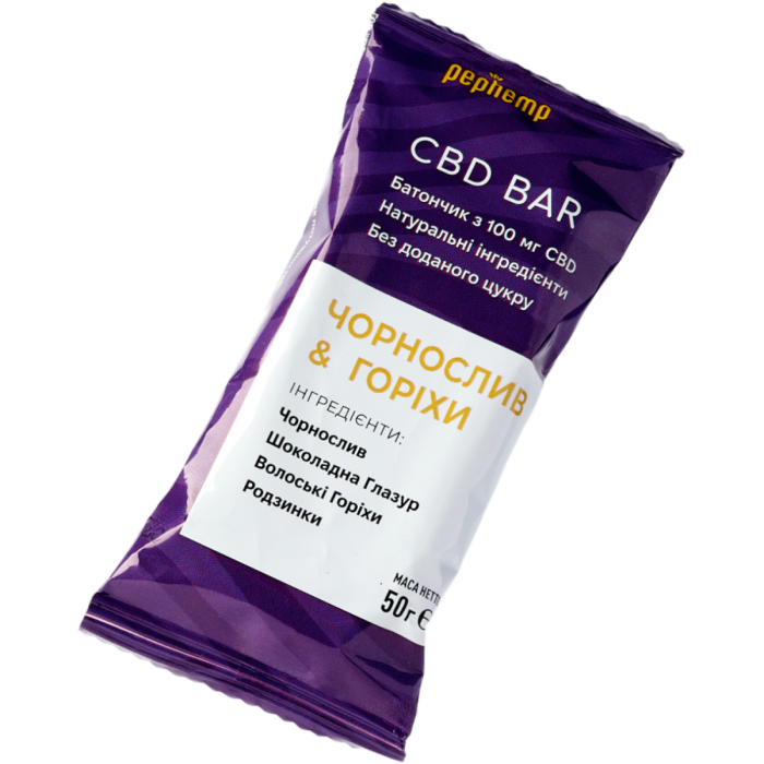 Pephemp Батончик CBD BAR Чорнослив та горіхи 50 г