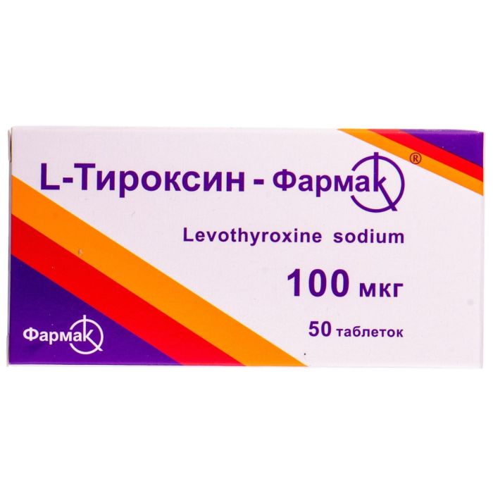 L-тироксин 100 мкг таблетки №50