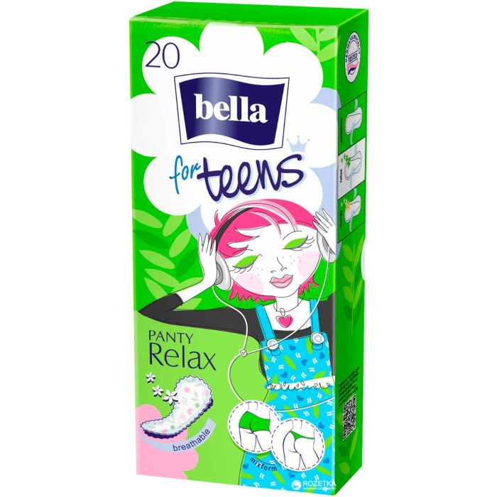 Прокладки Bella FOR TEENS Relax Green tea deo щоденні 20шт