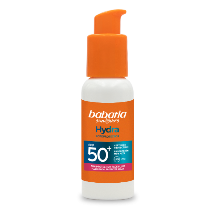 Флюїд Babaria (Бабарія) для обличчя сонцезахисний зволожуючий SPF 50+ 40 мл