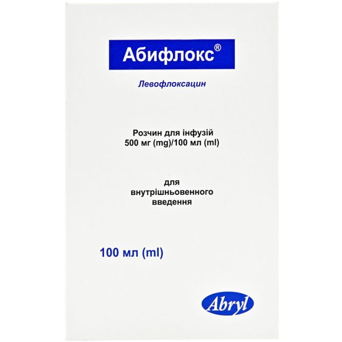 Абіфлокс 500 мг/100 мл розчин для інфузій 100 мл №1