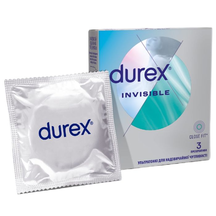 Презервативи Durex Invisible (ультратонкі) №3