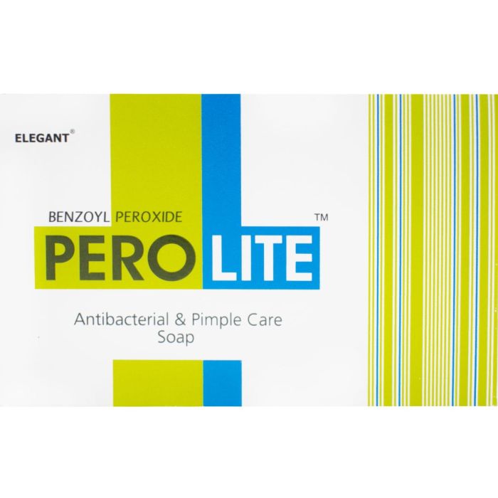 Мыло от акне Perolite бензоил пероксидом 2,5 % с ароматом зеленого яблока 75 г