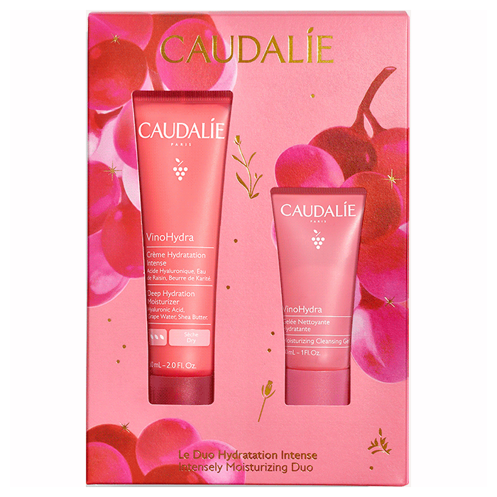 Набір Caudalie (Кодалі) Vinohydra Deep Hydration (Крем Vinohydra інтенсивний зволожуючий 60 мл+Гель VinoHydra зволожуючий для вмивання 30 мл)