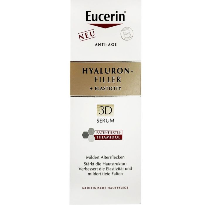 Сироватка Eucerin Hyaluron-Filler + Elasticity Потрійна 3D для біоревитализації і підвищення пружності шкіри 30 мл