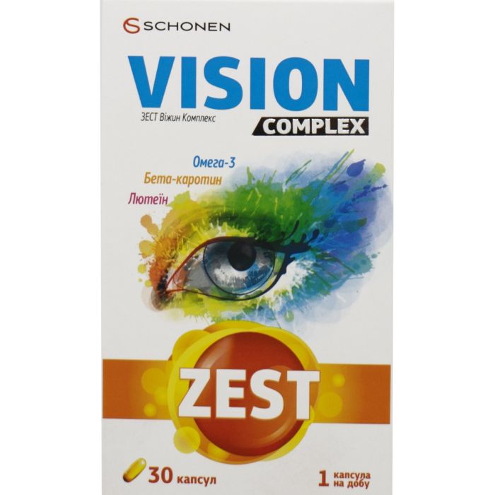 Вітаміни Zest Vision капсули №30