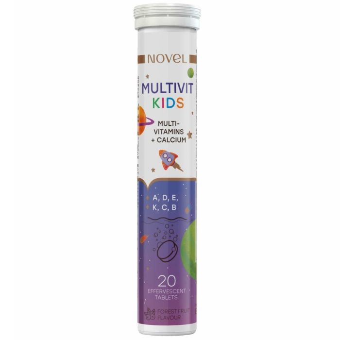 Вітаміни Novel Multivit Kids таблетки шипучі №20