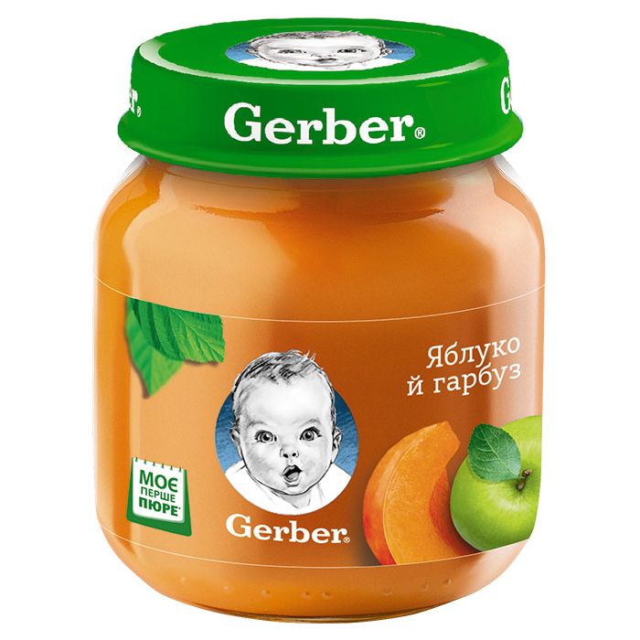 Пюре Gerber яблуко та гарбуз (з 6 місяців) 130 г