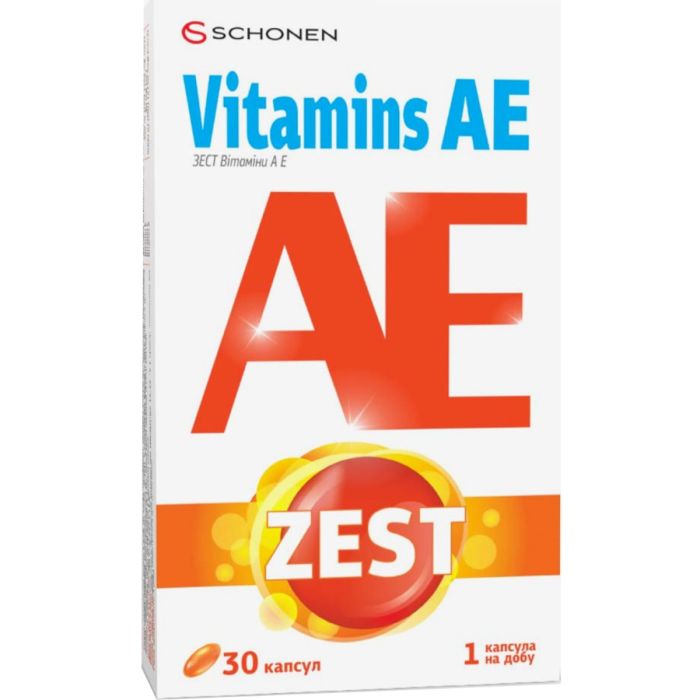 Zest (Зест) Vitamins AE (Вітаміни АЕ) капсули №30