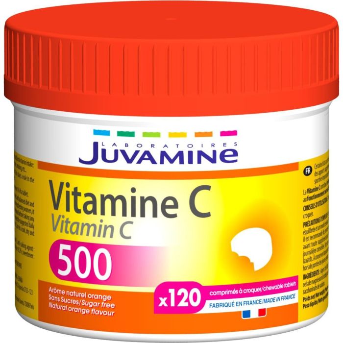 Juvamine (Жувамін) Вітамін С 500 жувальні таблетки №120