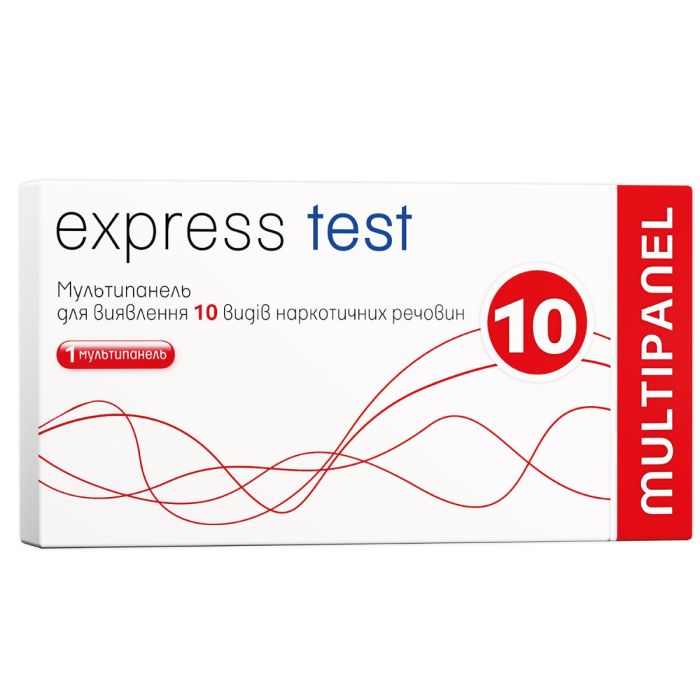 Экспресс-тест Express Test наркотики (Мультипанель на 10 полосок)