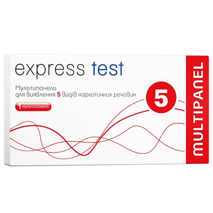 Экспресс-тест Express Test наркотики (Мультипанель на 5 полосок)