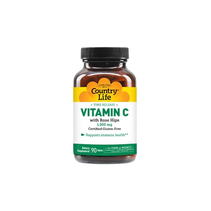 Витамины Country Life витамин C и шиповник 1000 мг таблетки №90