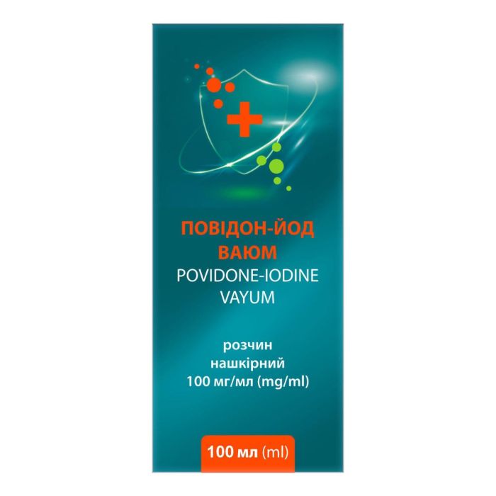 Повідон-йод Ваюм 100 мг/мл розчин нашкірний 100 мл