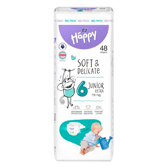 Подгузники Happy (Хэппи) Junior Extra, р.6 (15+ кг) №48