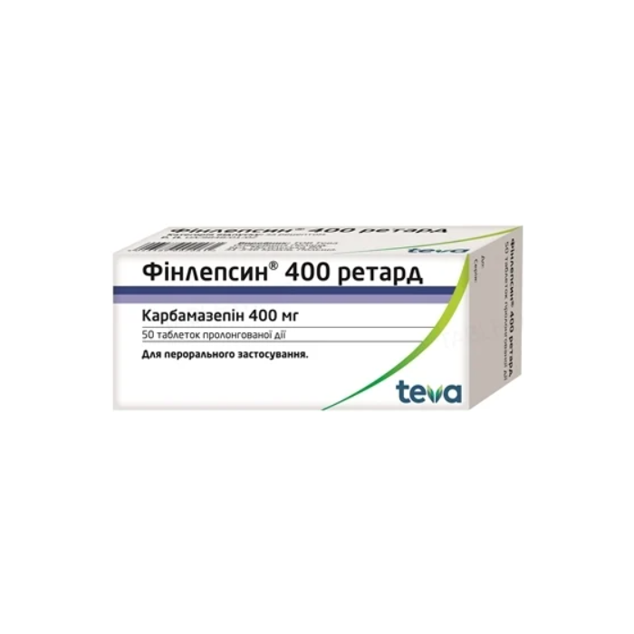 Фінлепсин ретард 400 мг таблетки №50