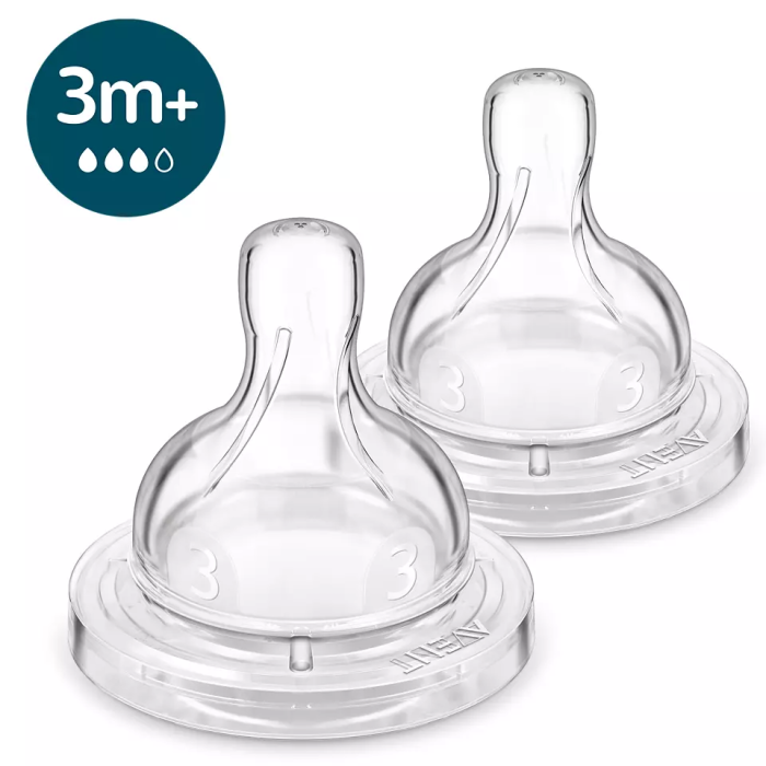 Соска силиконовая Philips Avent Anti-Colic SCY763/02 Средний поток от 3 месяцев №2